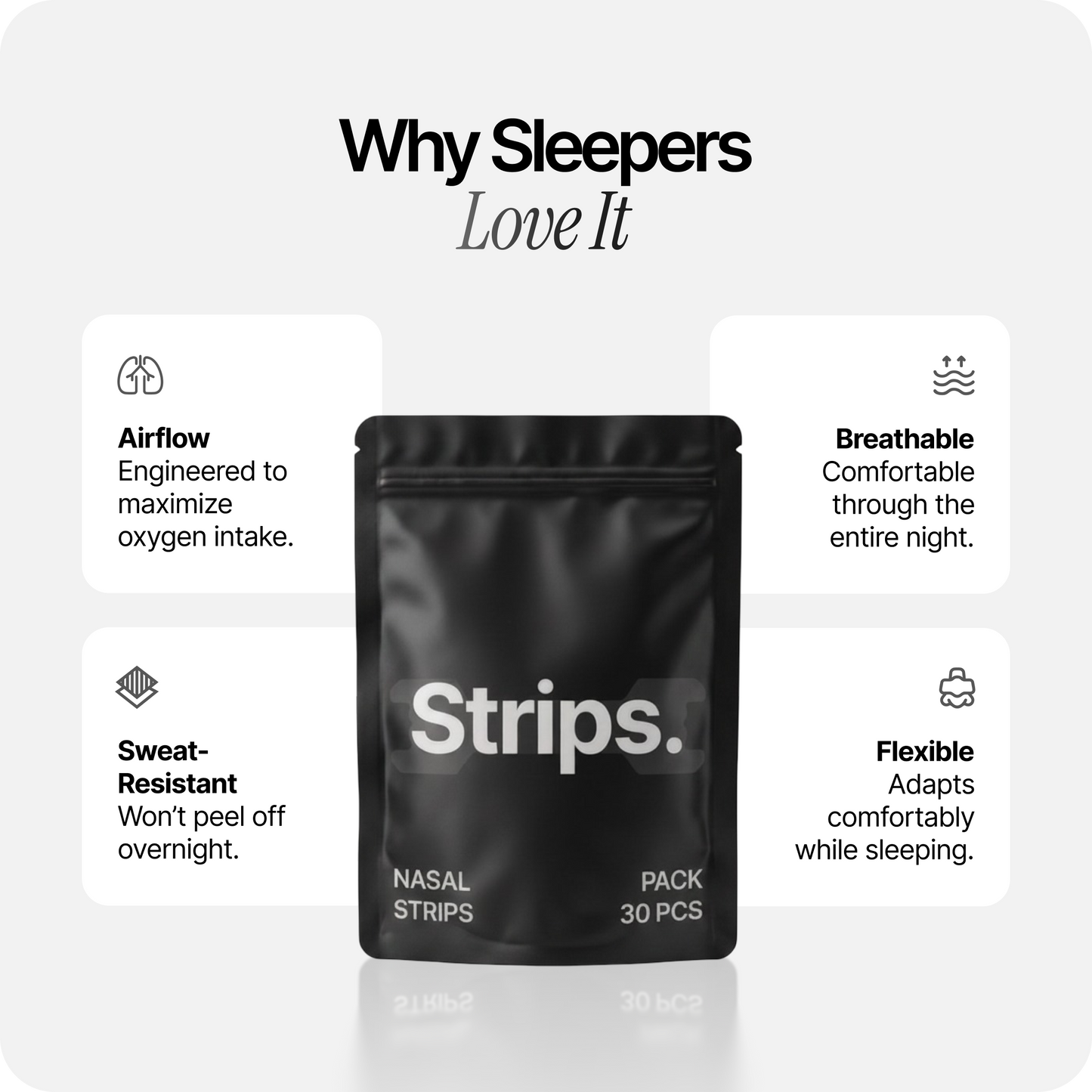 Nasal Sleeping Strips - Black
