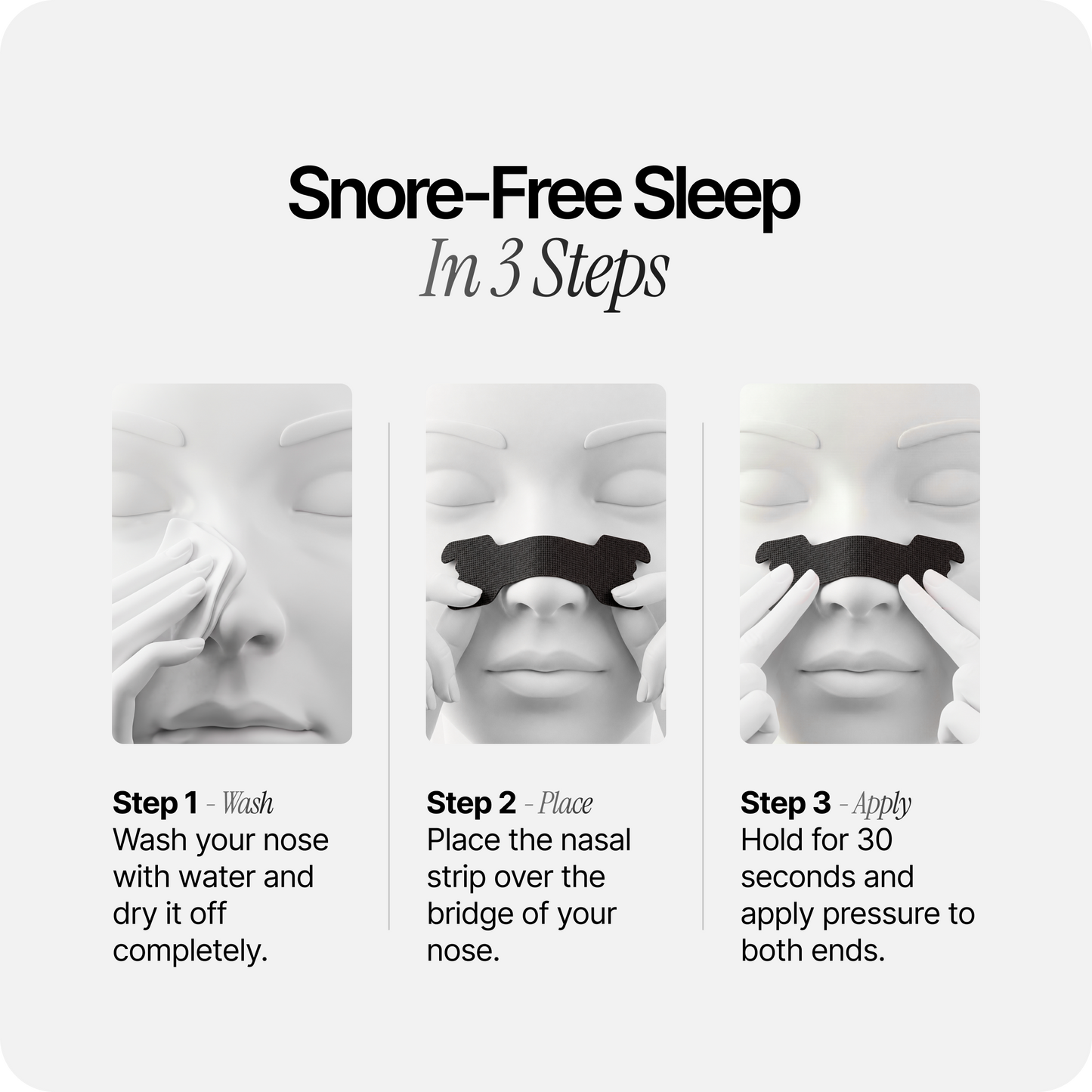 Nasal Sleeping Strips - Black