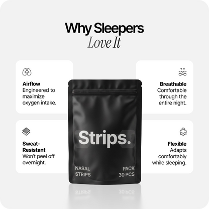 Nasal Sleeping Strips - Black