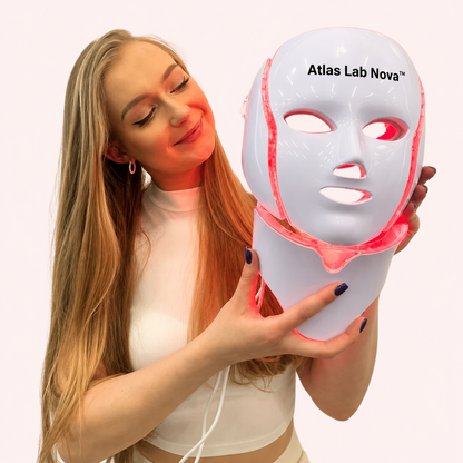 Máscara LED y Microcorriente para Lifting Facial sin Cirugía - Atlas Lab Nova™