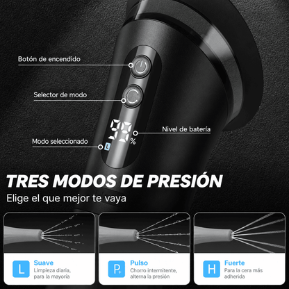 ATLAS LAB Kit Limpiador de Oídos por Agua | 3 Modos y 12 Boquillas